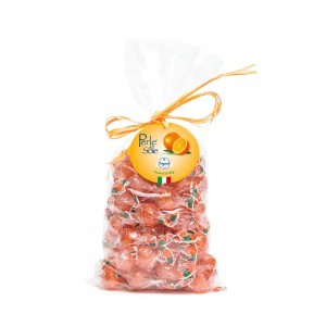 Orange flavored hard candies Orange flavored hard candies