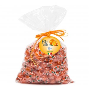 Orange flavored hard candies Orange flavored hard candies