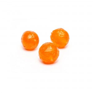 Orange flavored hard candies Orange flavored hard candies