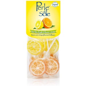 Lemon and Orange flavored lollipos