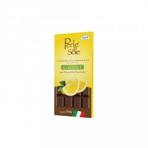 Lemon flavored dark chocolate bar Lemon flavored dark chocolate bar